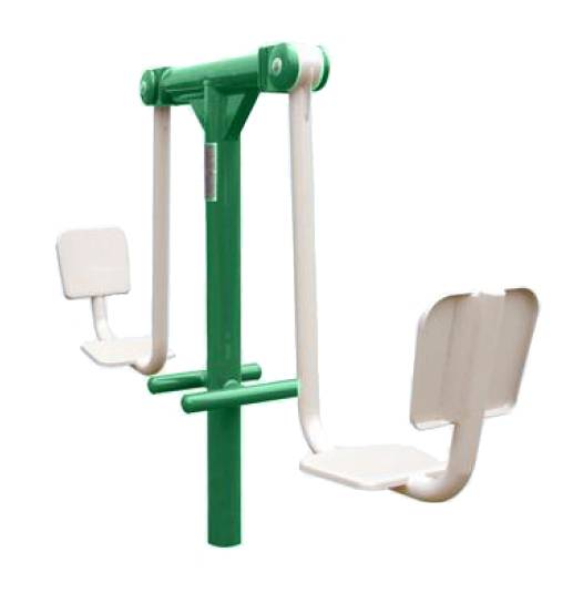 供应健身路径 GX009坐蹬训练器小区广场健身器材厂家(图1)